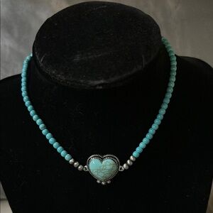 Turquoise Heart Necklace